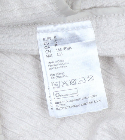 H&M Men’s Beige Corduroy Button Jacket Size S Collared Utility