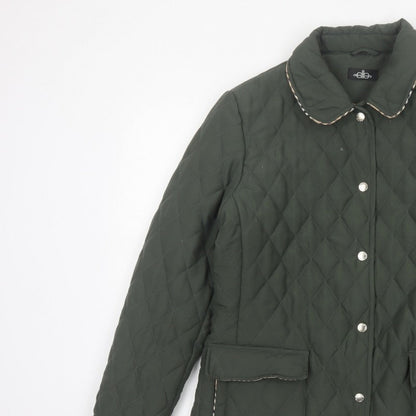 David Barry Women’s Green UK 14 Quilted Padded Jacket