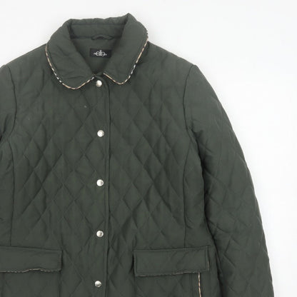 David Barry Women’s Green UK 14 Quilted Padded Jacket