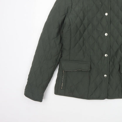 David Barry Women’s Green UK 14 Quilted Padded Jacket