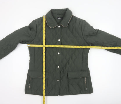 David Barry Women’s Green UK 14 Quilted Padded Jacket