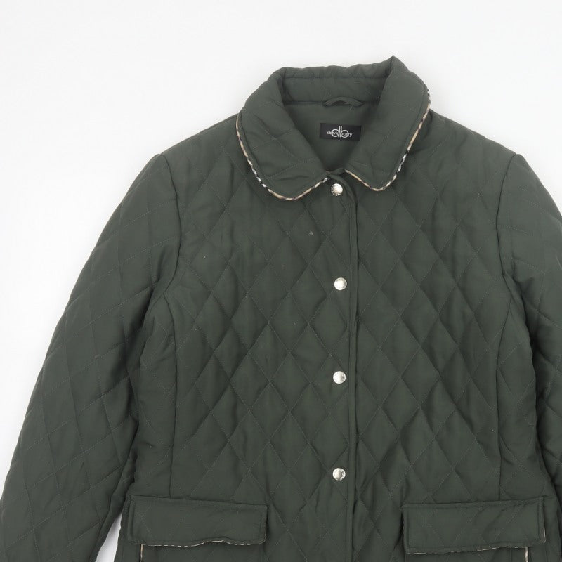 David Barry Women’s Green UK 14 Quilted Padded Jacket