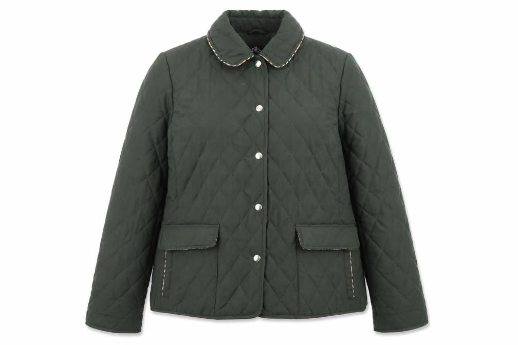 David Barry Women’s Green UK 14 Quilted Padded Jacket