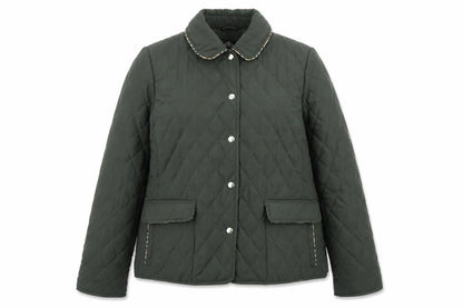 David Barry Women’s Green UK 14 Quilted Padded Jacket