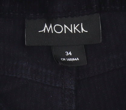 Monki Women’s Black UK 6 Corduroy Skinny Trousers