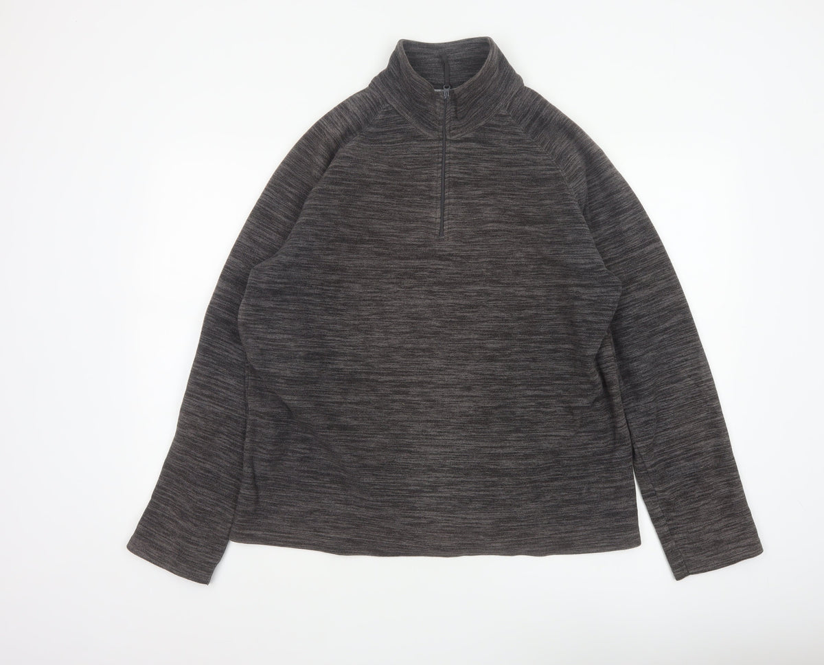 Mountain Warehouse Men’s Grey M 1/2 Zip Fleece Sweatshirt