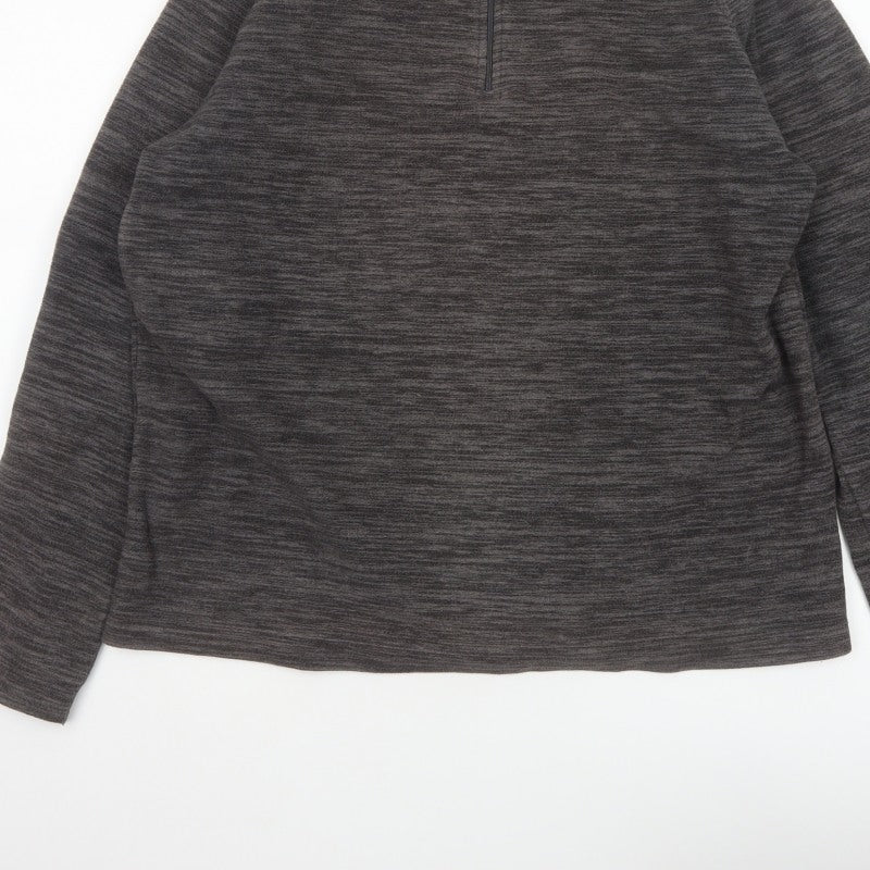 Mountain Warehouse Men’s Grey M 1/2 Zip Fleece Sweatshirt