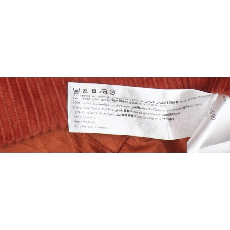 Jack Wills Women's Orange UK 8 Corduroy Mini Straight Skirt