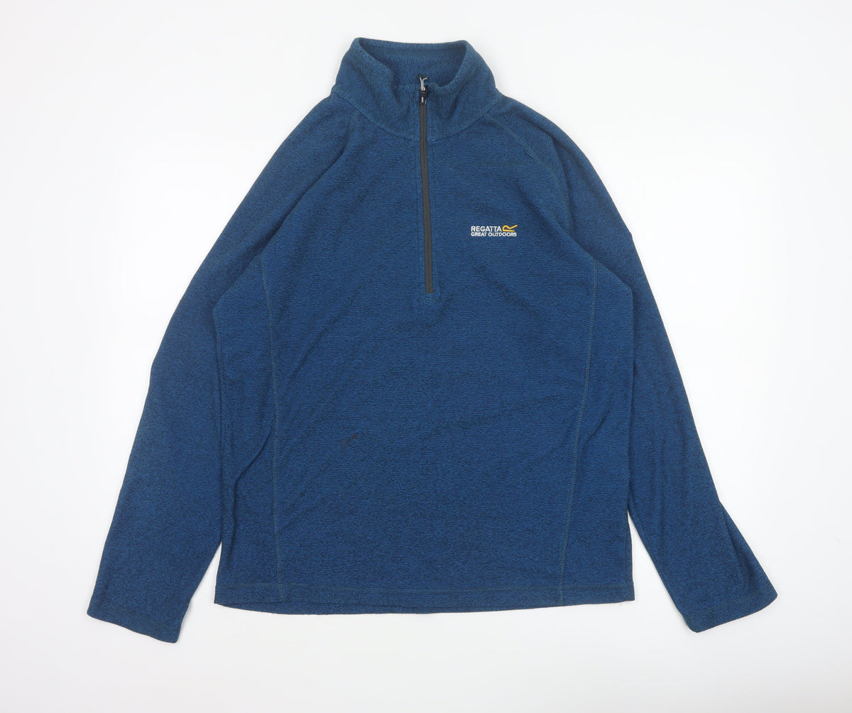 Regatta Men’s Blue L 1/2 Zip Pullover Fleece Sweatshirt