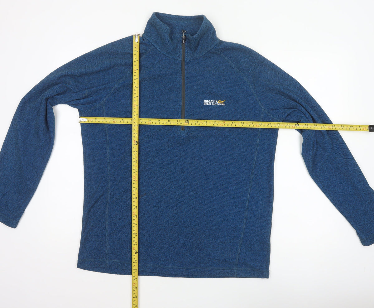 Regatta Men’s Blue L 1/2 Zip Pullover Fleece Sweatshirt
