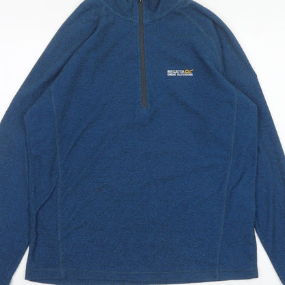Regatta Men’s Blue L 1/2 Zip Pullover Fleece Sweatshirt