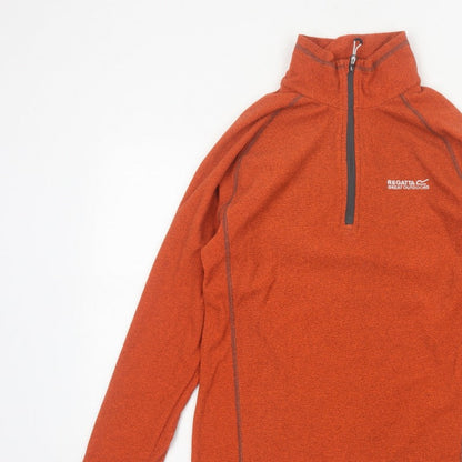 Regatta Men's Orange S Half Zip Fleece Sweatshirt Outdoor Hiking