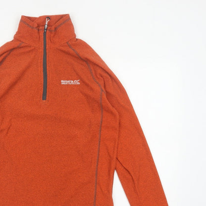 Regatta Men's Orange S Half Zip Fleece Sweatshirt Outdoor Hiking