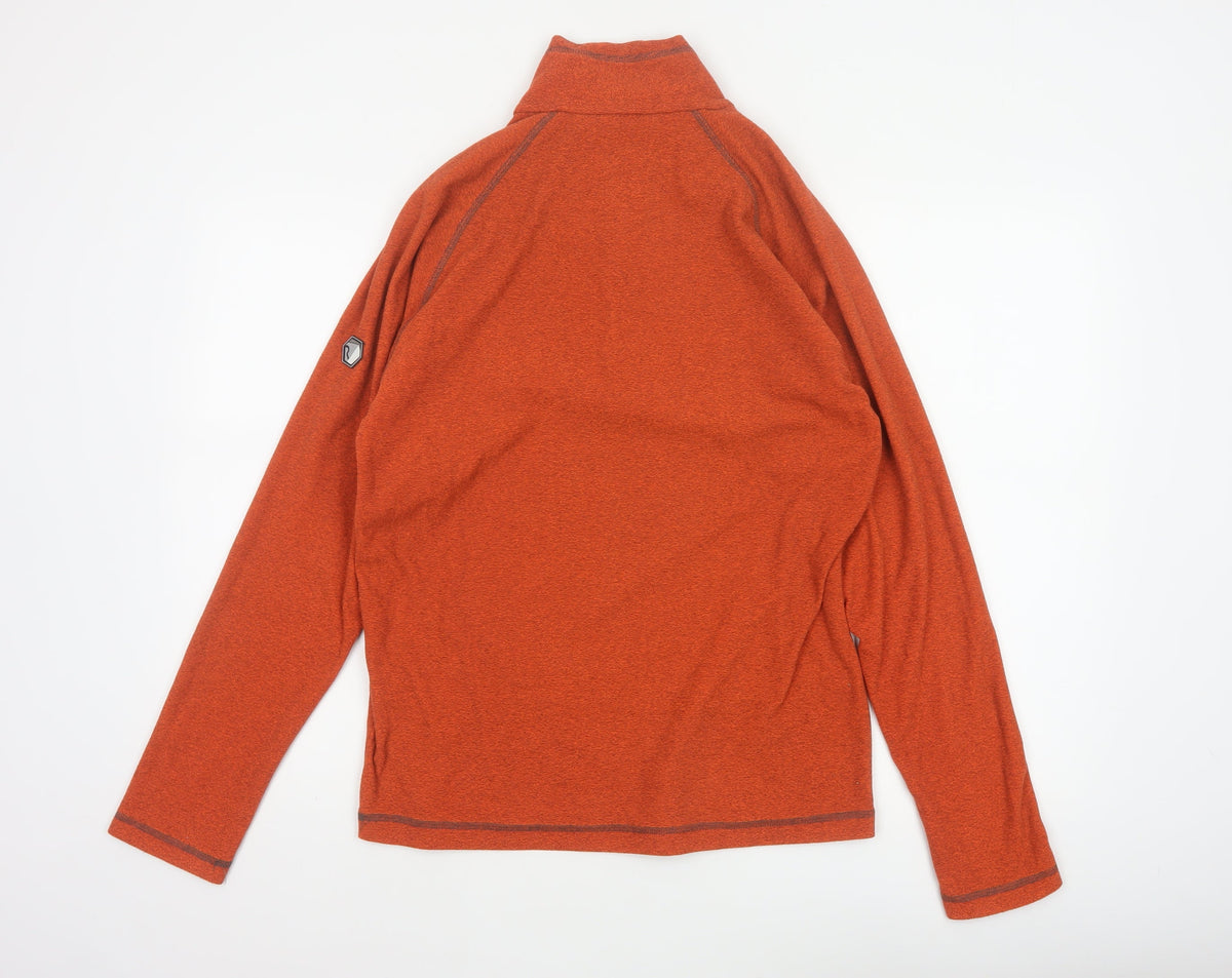 Regatta Men's Orange S Half Zip Fleece Sweatshirt Outdoor Hiking
