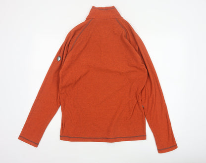 Regatta Men's Orange S Half Zip Fleece Sweatshirt Outdoor Hiking