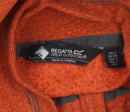 Regatta Men's Orange S Half Zip Fleece Sweatshirt Outdoor Hiking