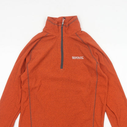 Regatta Men's Orange S Half Zip Fleece Sweatshirt Outdoor Hiking