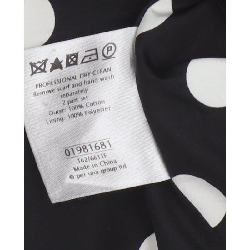 Per Una Women’s Black UK 12 Corduroy Pea Coat Buttoned