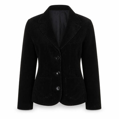 H&M Divided Teens Black UK 6 Corduroy Blazer Notch Lapel