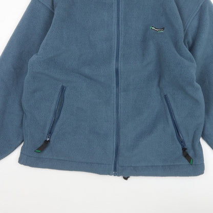 Outdoor Scene Men's Blue M Fleece Full Zip Aztec Jacket