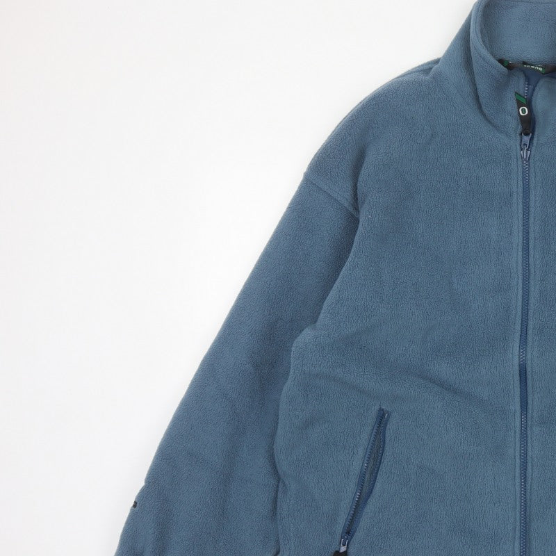 Outdoor Scene Men's Blue M Fleece Full Zip Aztec Jacket
