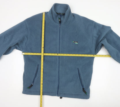Outdoor Scene Men's Blue M Fleece Full Zip Aztec Jacket