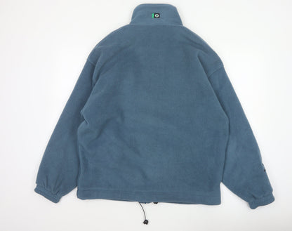 Outdoor Scene Men's Blue M Fleece Full Zip Aztec Jacket