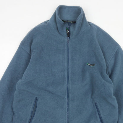 Outdoor Scene Men's Blue M Fleece Full Zip Aztec Jacket