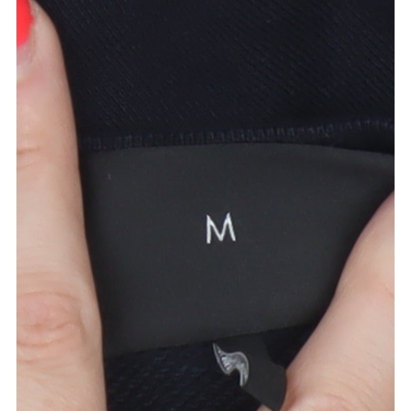 Emporio Armani Men Black M Pullover Mock Neck Logo Sweatshirt