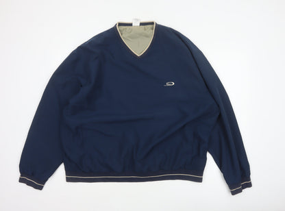 Crane Sports Men’s Blue XL V-Neck Lined Pullover Sweatshirt