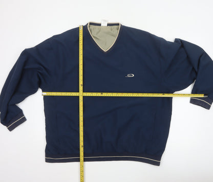 Crane Sports Men’s Blue XL V-Neck Lined Pullover Sweatshirt