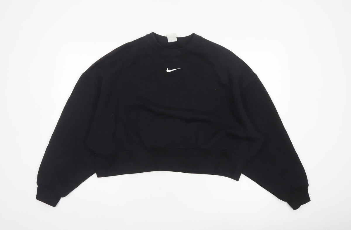 Nike Women’s Black XS Pullover Sweatshirt Logo Crew Neck