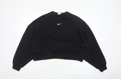Nike Women’s Black XS Pullover Sweatshirt Logo Crew Neck