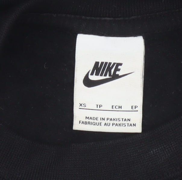 Nike Women’s Black XS Pullover Sweatshirt Logo Crew Neck