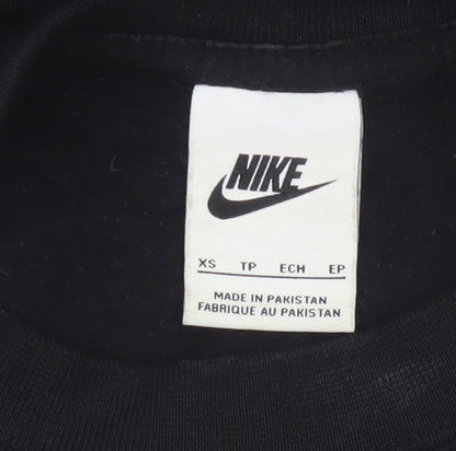 Nike Women’s Black XS Pullover Sweatshirt Logo Crew Neck