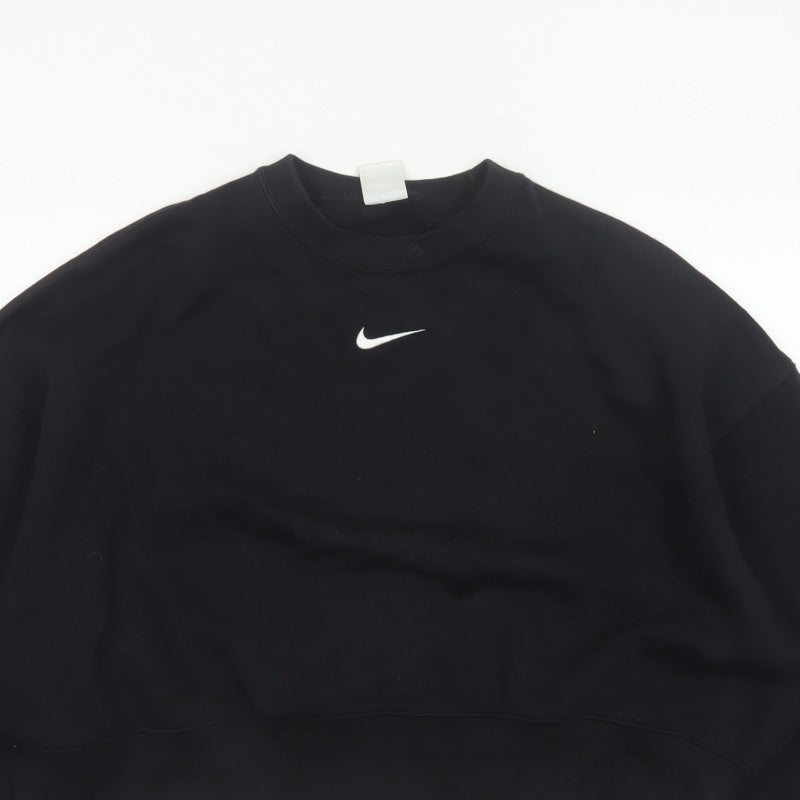Nike Women’s Black XS Pullover Sweatshirt Logo Crew Neck