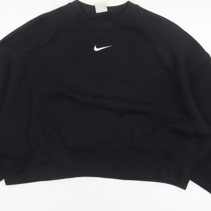 Nike Women’s Black XS Pullover Sweatshirt Logo Crew Neck