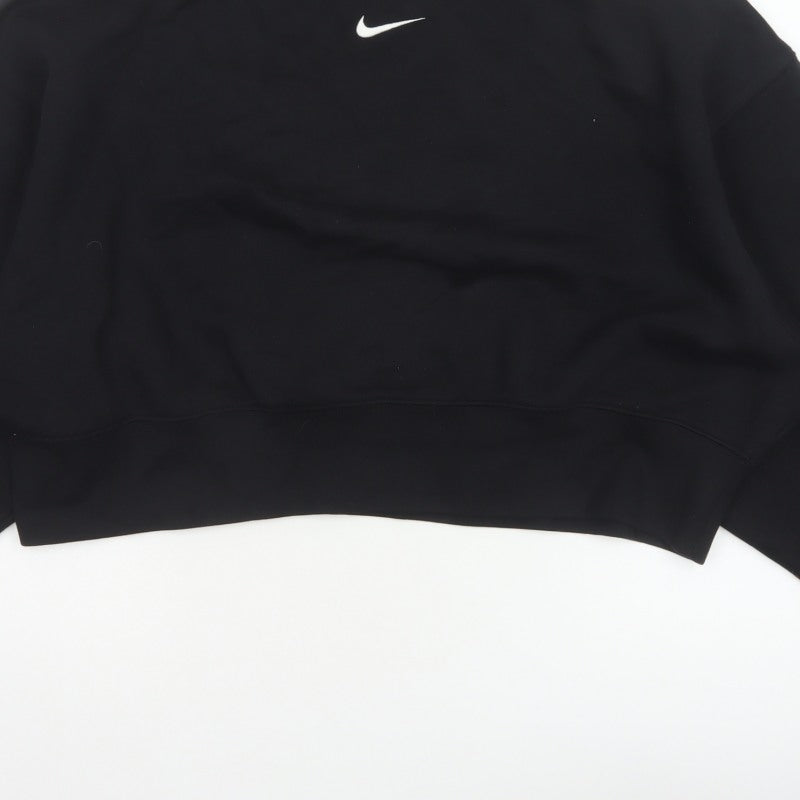 Nike Women’s Black XS Pullover Sweatshirt Logo Crew Neck