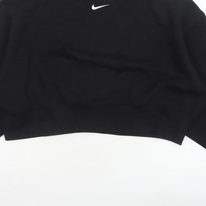 Nike Women’s Black XS Pullover Sweatshirt Logo Crew Neck