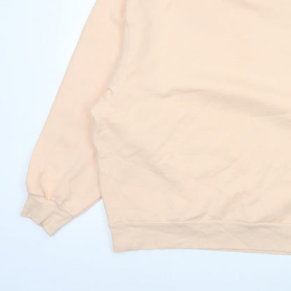 River Island Women’s Beige L Relaxed Crew Neck Pullover Sweatshirt