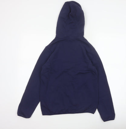 Puma Boys Blue 13-14 Years Pullover Hoodie Logo Pocket Sports