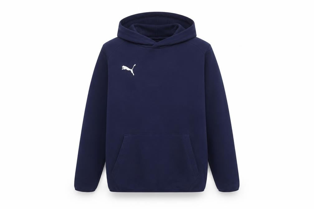 Puma Boys Blue 13-14 Years Pullover Hoodie Logo Pocket Sports
