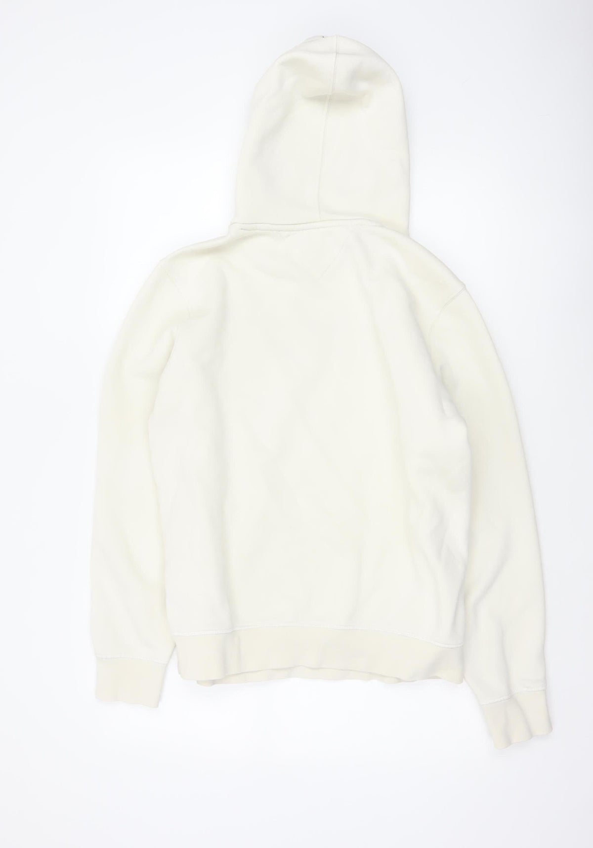 Tommy Hilfiger Men’s Ivory M Pullover Logo Hooded Sweatshirt