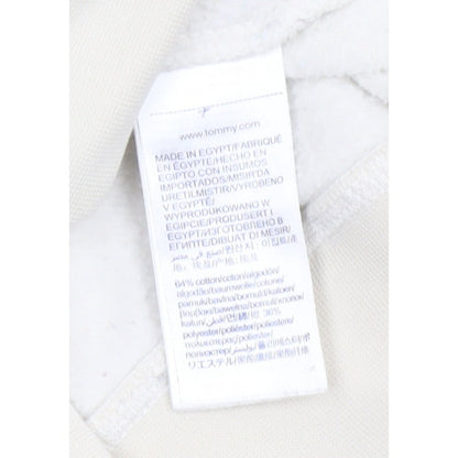 Tommy Hilfiger Men’s Ivory M Pullover Logo Hooded Sweatshirt