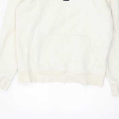 Tommy Hilfiger Men’s Ivory M Pullover Logo Hooded Sweatshirt