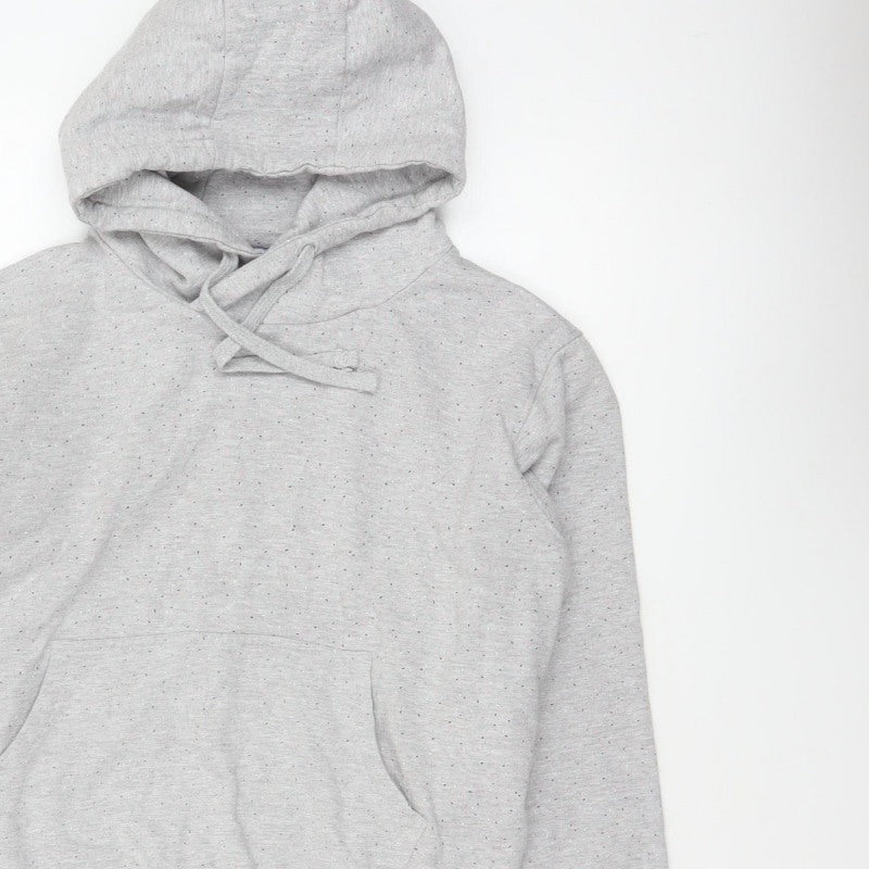 Animal Women’s Grey Speckled Hoodie UK 10 Pullover Kangaroo Pocket