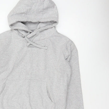 Animal Women’s Grey Speckled Hoodie UK 10 Pullover Kangaroo Pocket