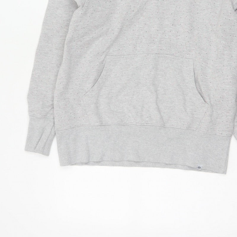 Animal Women’s Grey Speckled Hoodie UK 10 Pullover Kangaroo Pocket