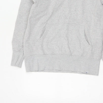 Animal Women’s Grey Speckled Hoodie UK 10 Pullover Kangaroo Pocket