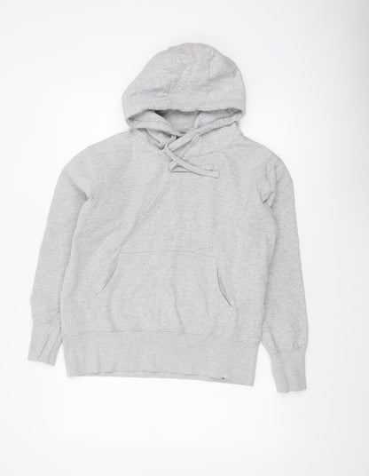 Animal Women’s Grey Speckled Hoodie UK 10 Pullover Kangaroo Pocket